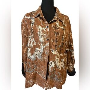 Chico's Design Linen top NWOT size 3